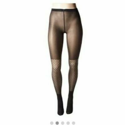 New Wolford Intense Net Tights Size S Black $67 Value