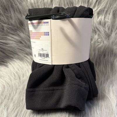 Joyspun Fleece Lined Footless Tights Womens Size XXXL Black 2 Pack