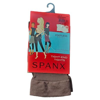 Spanx Tight End Tights Tummy And Thigh Black Shaping Footless Bittersweet Size A
