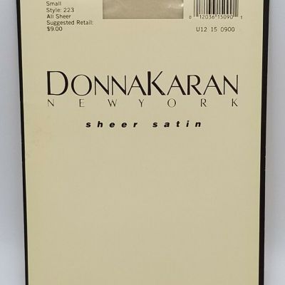 Donna Karan New York Pantyhose SM Style 223 Sheer Satin Palomino Granny Core