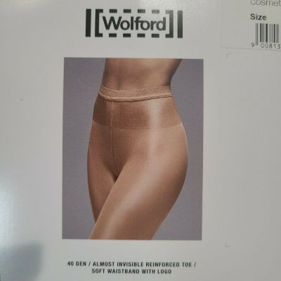 Wolford Neon 40 Denier Shimmer Tights Hosiery - Women's XL Cosmetic Brilliant