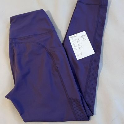 SEEMLY High Waisted Workout Leggings with Pockets/Tummy Control Purple sz Small