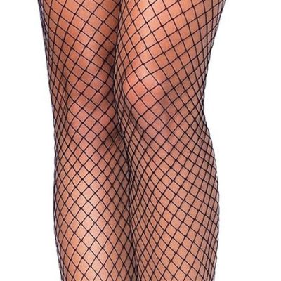 Women'S Fishnet Lace Stockings with Attached Garter Belt