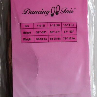 Brand New Dancing Fair Children's Footless Ultimate Performance Tights Small