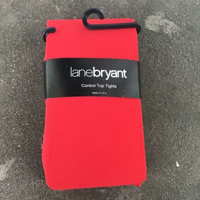 Lane Bryant Control Top Tights Size C/D Red