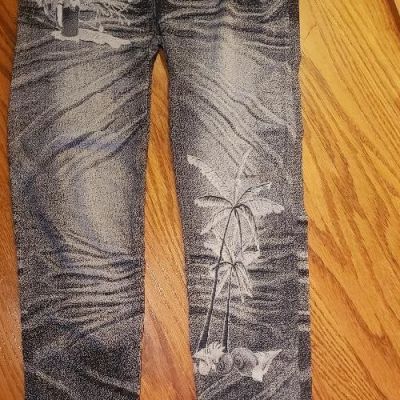 CHUN'S High Quality Long Women's Jean Leggings   Style #5 Black