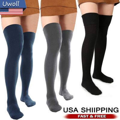 Girls Ladies Women Thigh High Over the Knee Socks Extra Long Cotton Stockings