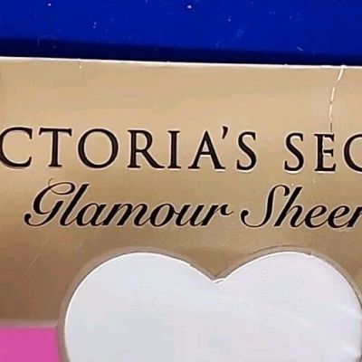 Victoria's Secret Stockings Glamour Sheers Pure White MEDIUM