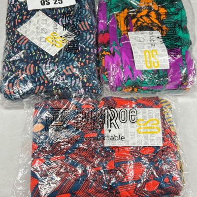 6 Pair of One Size LuLaRoe Buttery Soft Workout Yoga Leggings OS 25