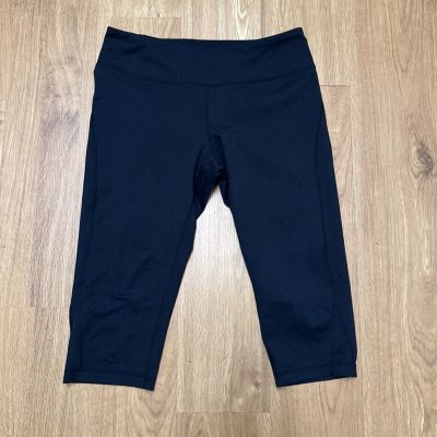 Zella Medium Black Stretch Activewear Leggings Crop Workout Yoga Pants Women's