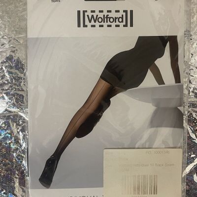 Brand New In Package! Size Large Wolford Individual 10 Back Seam Tights