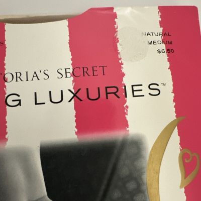 Victoria’s Secret Lasting Luxuries Pantyhose Size M Control Top 3 Pair Buff/Nat