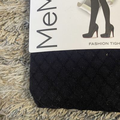 MeMoi Fashion Opaque Tights 1 Pair black Control Top Nylon/Spandex  S/M $14