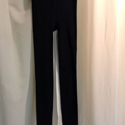Black Knit Winter Warm Tights Jr. Women's Size Small/medium Fleece Inside