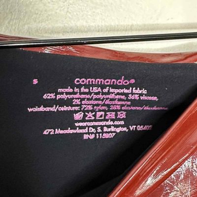COMMANDO Patent Leggings Maroon Burgundy Liquid Shiny Red {3L35}
