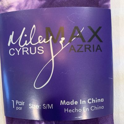 NEW Miley Cyrus Max Azria Tights Purple & White Tie Dye Size S/Med New with Tags