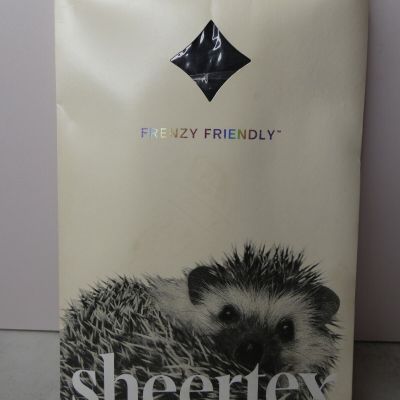 Sheertex Frenzy Friendly Fine Rib Classic Sheer Tights Black Large New