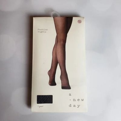 A New Day Women's Size 1X/2X 1 Pair Fashion Tights Black - New in Box