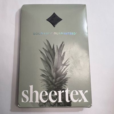 Sheertex Micro Dot Sheer Rip-Resist Tights Black SIZE 2XL package has wear