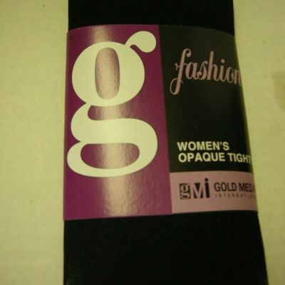Ladies Opaque Tights By Gold Medal, Black, Fits 120 to 165 Lbs. Brand New