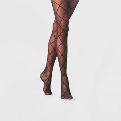 Women's Diamond Shift Sheer Tights - A New Day, S/M