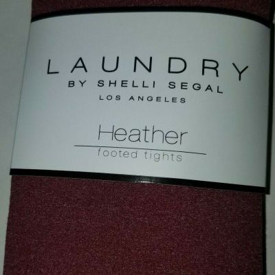 Womens Laundry Shelli Segal Brand Shale Peacoat Cabernet Footed Tights Size S L