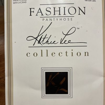 Kathie  Lee  Fashion Pantyose GOLD Queen 2X Semi Opaque Shine Pantyhose Control