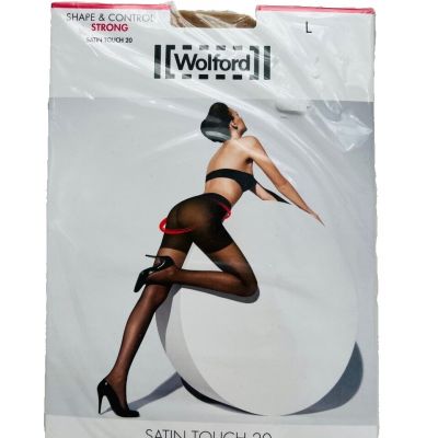 Wolford Shape & Control Top Strong Satin Touch 20 Hosiery 18877 Cosmetic ( L )