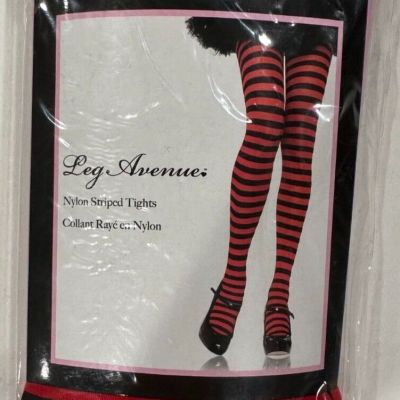 Red & Black Striped Tights for Women, One Size, NEW CONDITION