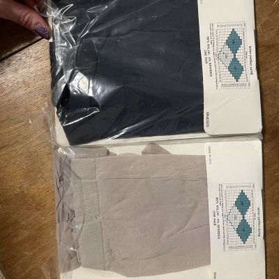 Hedys Vintage Silk & Sheer Control Top Pantyhose Size Ex Tall NOS Two Packs