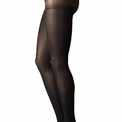 Hue Styletech Cool Temp Black Control Top Tights Size 1 XS/S