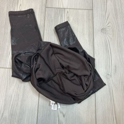 Offline By Aerie Small Brown Real Me High Waisted Leggings Shiny Expresso Kiss