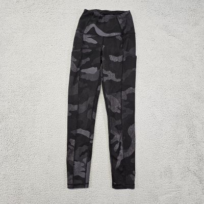 The North Face Leggings Women's XS Camo Black Gray Workout Hiking