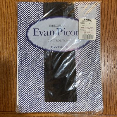 Evan-Picone Women Pantyhose Ultra Sheer Nylon Long Off Black Irregular Control T