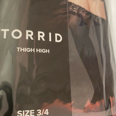 Torrid Thigh High Stockings 1 Pair Lace Hold-up 3x/4x Plus Size