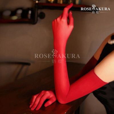 Rose Sakura Sheer Seamless Long Gloves Affordable Luxury Tights Stockings Velvet