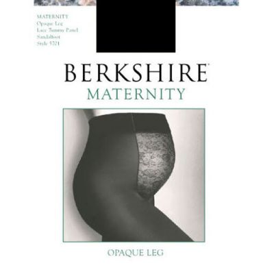 Berkshire Maternity Light Support Sandalfoot Navy Blue Pantyhose Size C