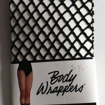 Brand New Body Wrappers Black Fishnet Crop Tights A63 Size 8 - 14
