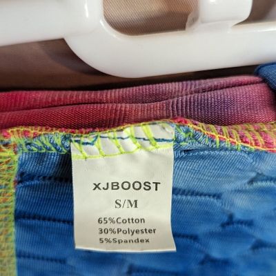 XJBOOST Fashion Rainbow Tie Dye Honeycomb Yoga Leggings Size S/M