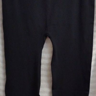 6 Pr Yelete Leggings Women's Plus Black New One Size Fits All Seamless Stretchy