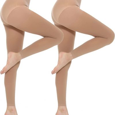 MANZI Women's 2-6 Pairs Opaque Control Top Tights Comfort Stretch 70 Denier Pant