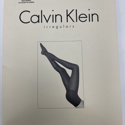 Calvin Klein Irregulars Black Opaque Footless Style 281 Size D