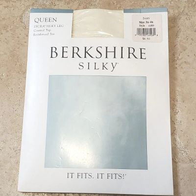 Berkshire Silky pantyhose, 3x-4x, Queen Stockings Control Top Lycra