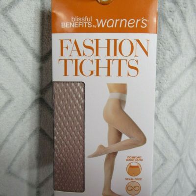 New Blissful Benfits By Warners Fashion Tights Size S/M Tan 1 Pair Seam Free