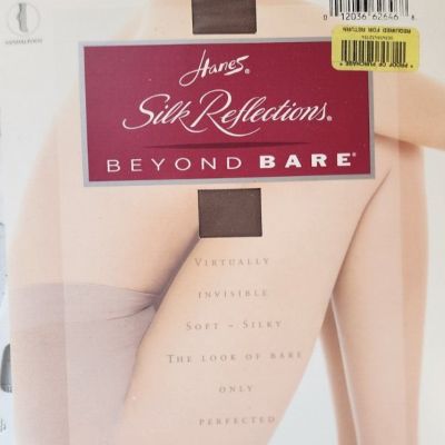 Vintage Panty Hose Size AB Hanes Silk Reflections Control Top Sandal Foot