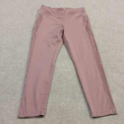 PINK Victoria's Secret Cozy Womens Large Pink Stretch Workout Leggings