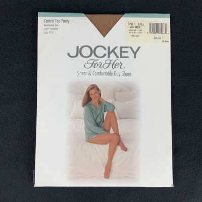 Jockey for Her Pantyhose Small Tall Warm Beige Control Top Reinforced Toe