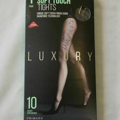 Lycra Women's Luxury Ultimate Soft Touch Transparent Tights JM4 Black Medium