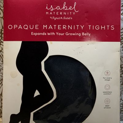 ???? Isabel Maternity Opaque Maternity Tights ,Black Size S/M