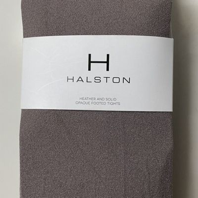 NWT Halston Heather Solid Opaque Footed Tights S/M 2 Pairs Set $36